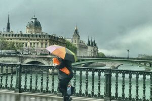 paris la pluie